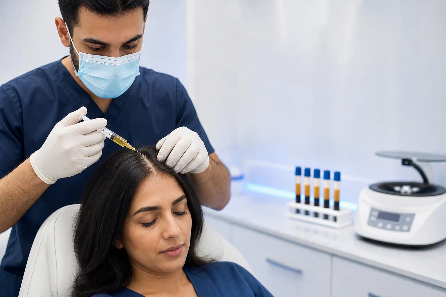 علاج تساقط الشعر بالبلازما الغنية بالفيبرين في الإمارات