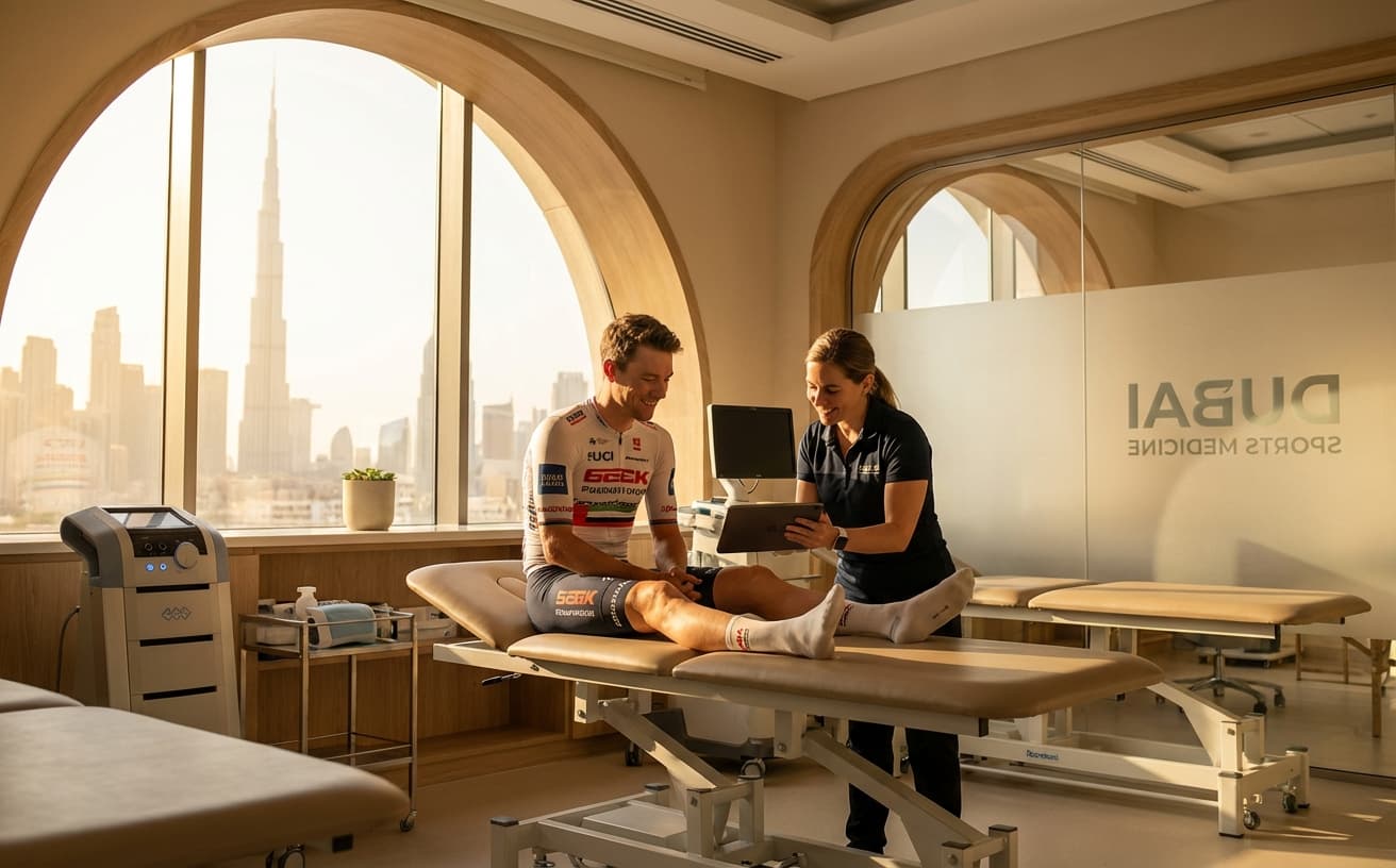 7 Clinics Fixing Cycling Injuries Like Jonathan Milan's in Dubai