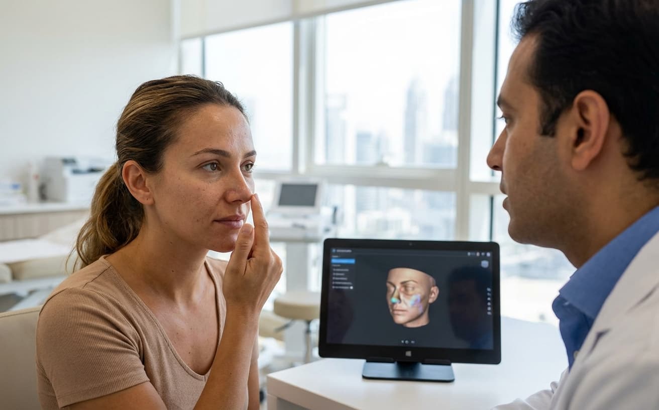 Rhinoplasty in Dubai: AED 18,000 vs AED 35,000 — What Drives the Cost?